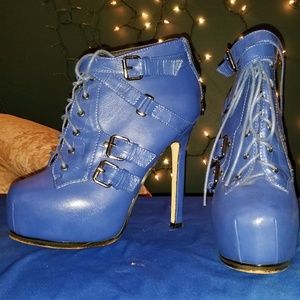 Blue booties